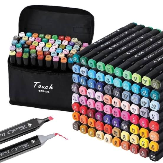 Canetas hidrográficas touch ponta dupla - Kit com 12, 24, 48 ou 60 unidades - perfeitas para pinturas em Bobbie Goods, Confy, e muito mais!