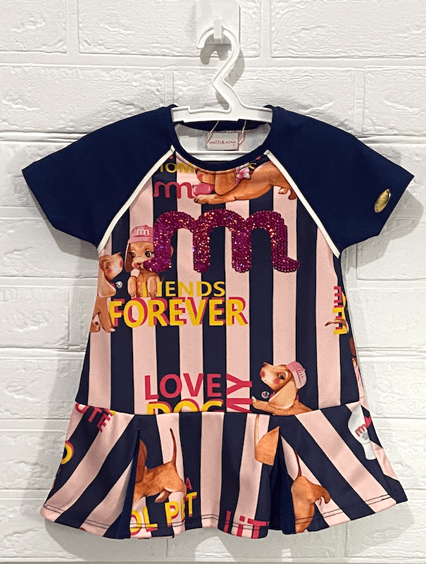 Vestido Friends Forever - Milli e Nina - do 1 ao 3