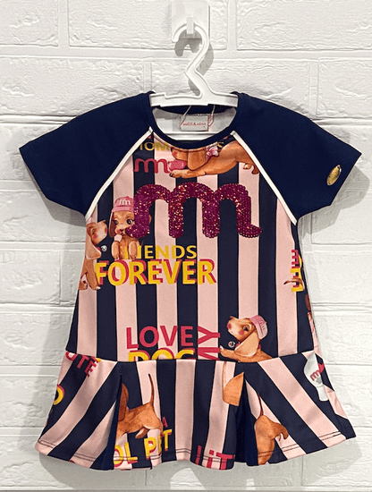 Vestido Friends Forever - Milli e Nina - do 1 ao 3