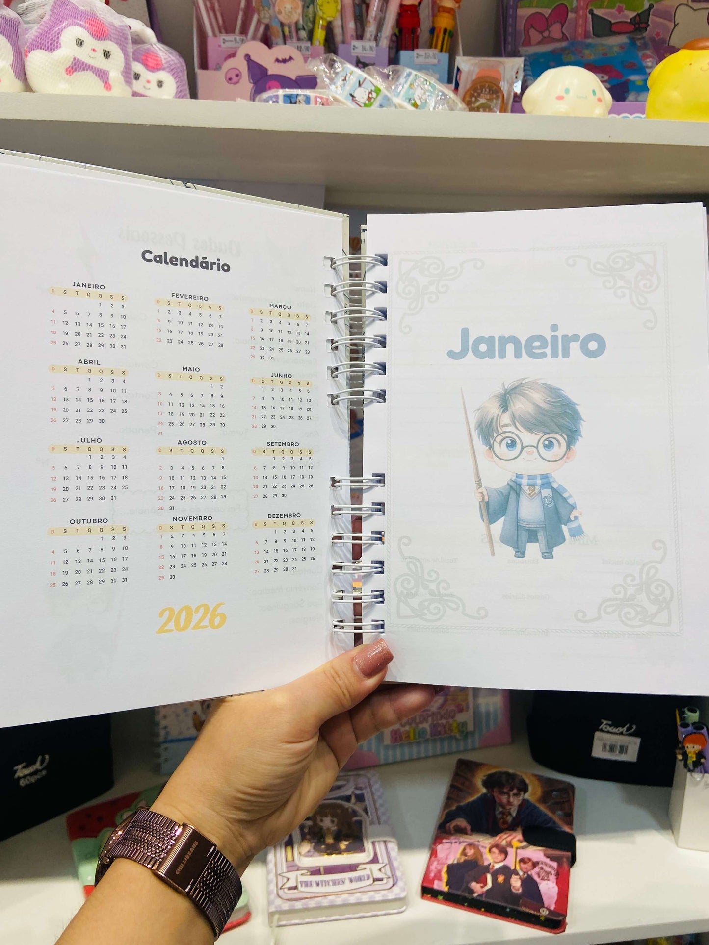 Agenda decorada Harry Potter 2026
