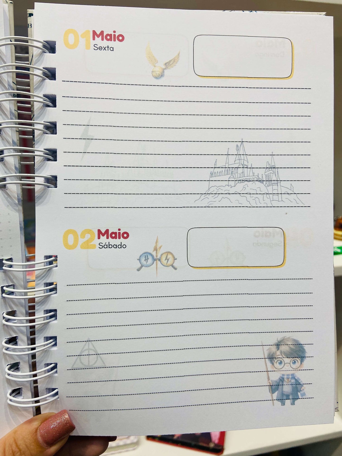 Agenda decorada Harry Potter 2026