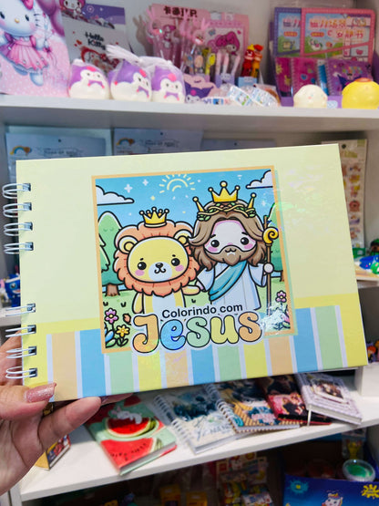 Livro de Colorir Personagens 50 Folhas 180gr Caderno de Desenho
