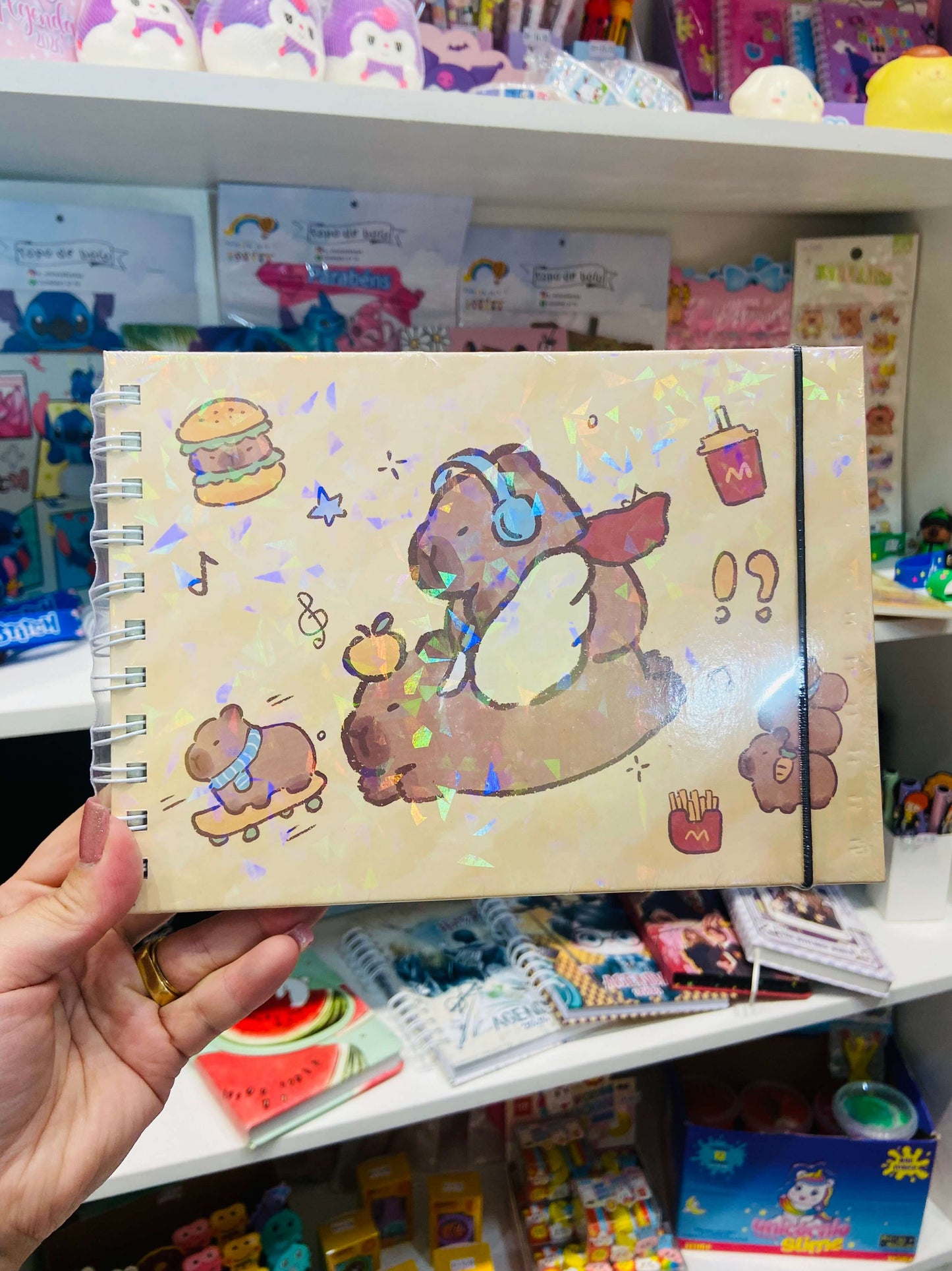 Livro de Colorir Personagens 50 Folhas 180gr Caderno de Desenho