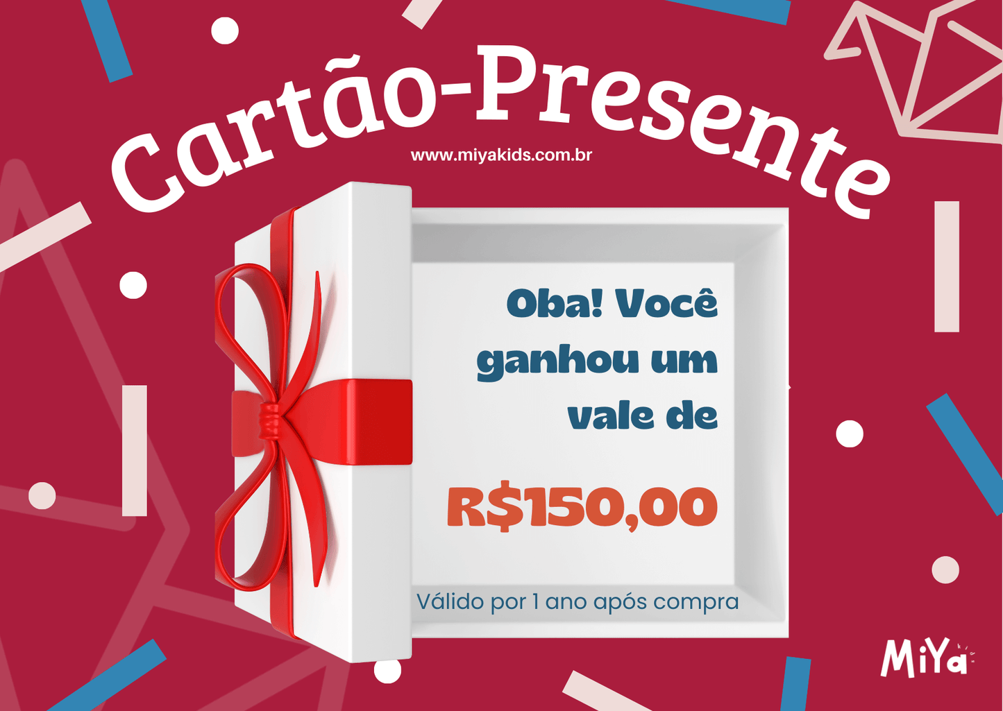 Cartão Presente Miya Kids