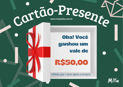 Cartão Presente Miya Kids