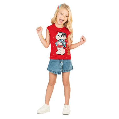 Camiseta Turma da Mônica - Tamanho 4 ao 10 - Brandili