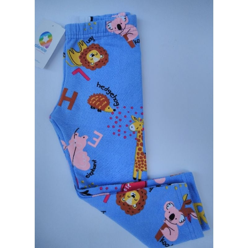 Calça Legging Infantil Menina em Molecotton - Bichinhos