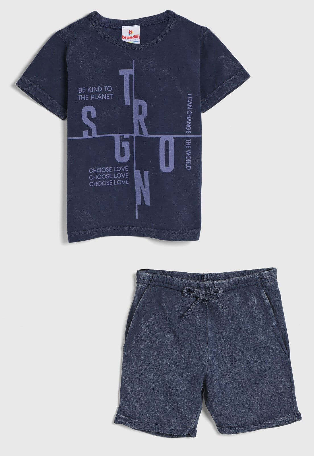 Conjunto Verão Tie Dye Short com Cadarço | Brandili - Tamanho 8