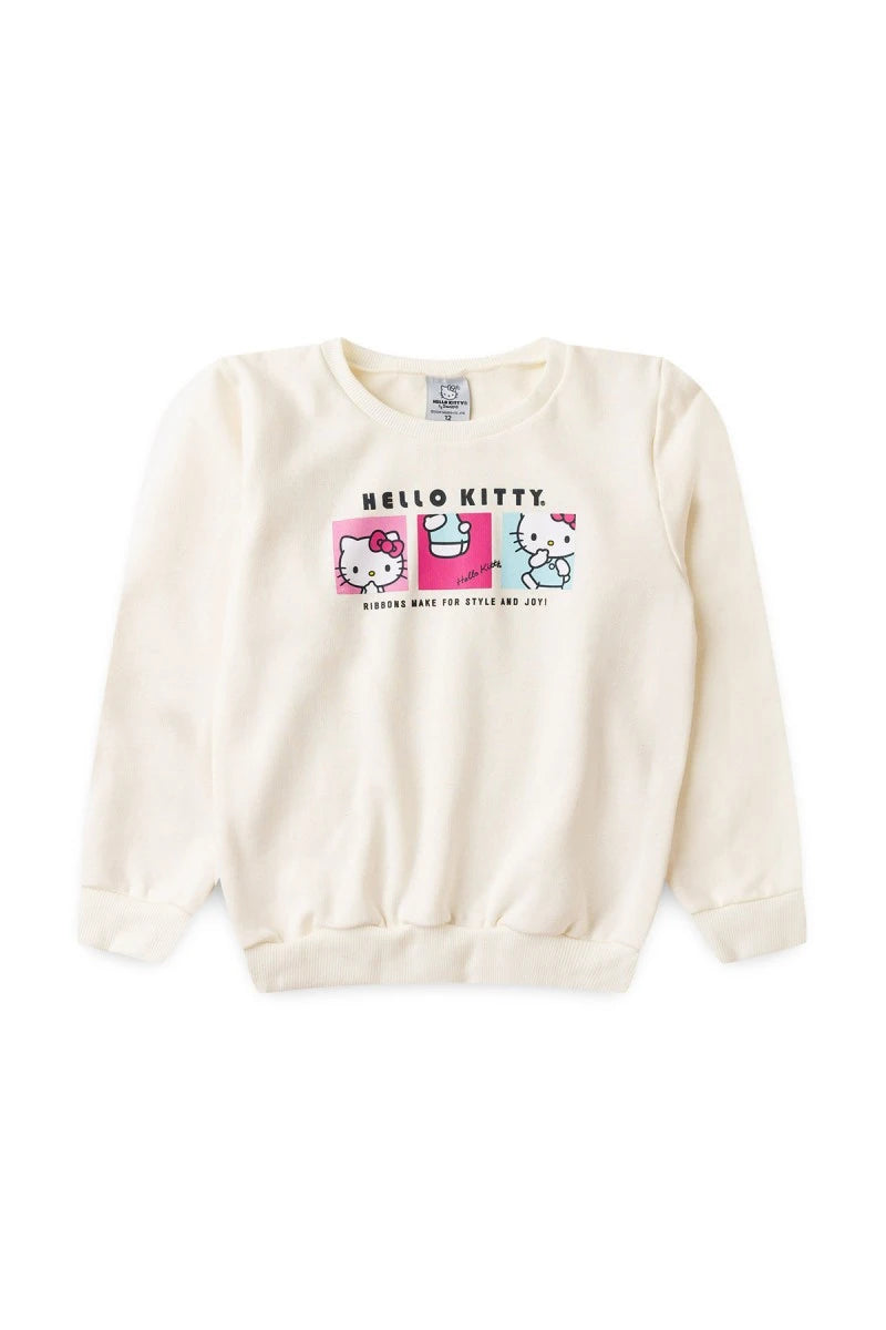 Conjunto Feminino Infantil Fotos - Hello Kitty - Tamanho do 1 ao 12