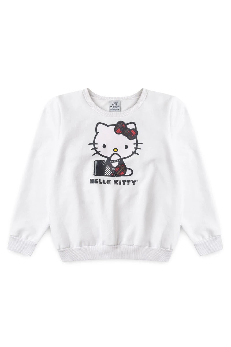 Conjunto Feminino Infantil Gatinha - Hello Kitty - Tamanho do 1 ao 12
