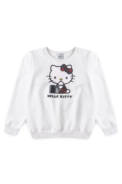 Conjunto Feminino Infantil Gatinha - Hello Kitty - Tamanho do 1 ao 12