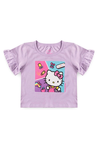 Conjunto Feminino Infantil Funday - Hello Kitty - Tamanhos 1 e 10
