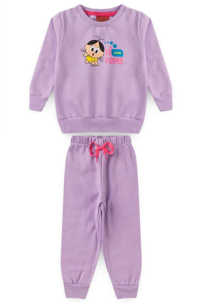 Conjunto Feminino Infantil Magali - Turma da Mônica - Tamanho P e M