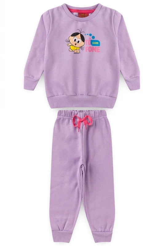 Conjunto Feminino Infantil Magali - Turma da Mônica - Tamanho P e M