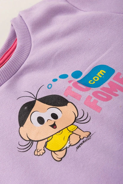 Conjunto Feminino Infantil Magali - Turma da Mônica - Tamanho P e M