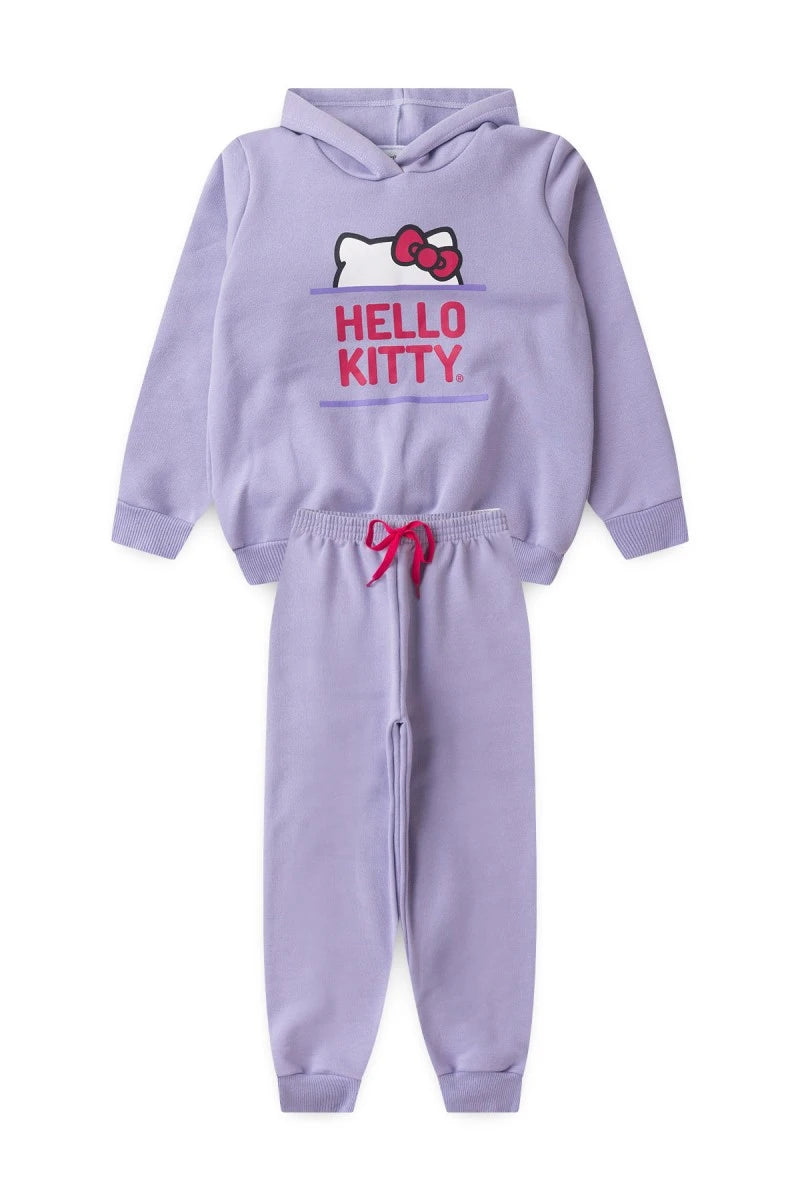 Conjunto Feminino Infantil Orelhinhas - Hello Kitty - Tamanho do 1 ao 12