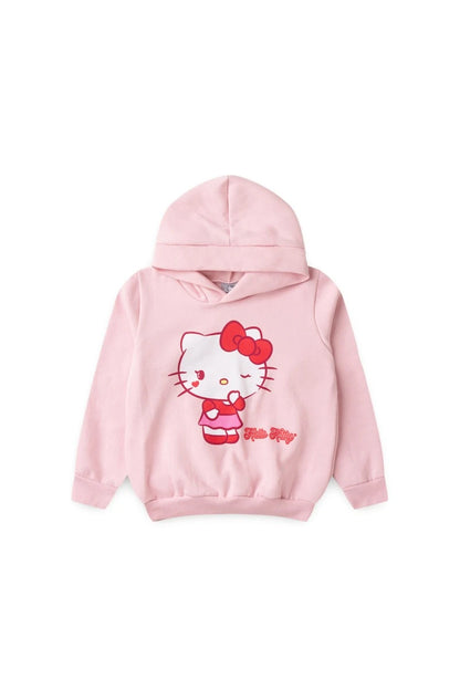 Conjunto Feminino Infantil Coração - Hello Kitty - Tamanho do 1 ao 12