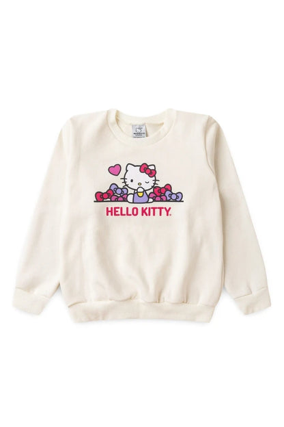 Conjunto Feminino Infantil Piscadinha - Hello Kitty - Tamanho do 1 ao 12