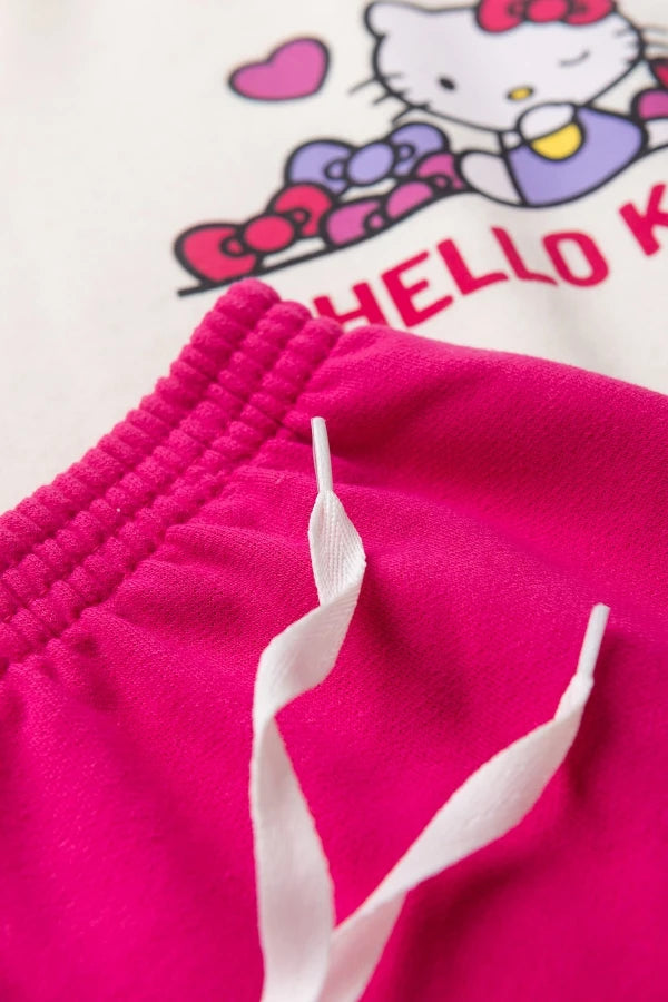 Conjunto Feminino Infantil Piscadinha - Hello Kitty - Tamanho do 1 ao 12