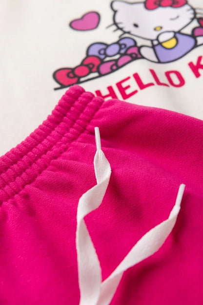 Conjunto Feminino Infantil Piscadinha - Hello Kitty - Tamanho do 1 ao 12