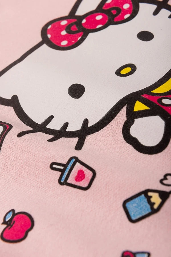 Conjunto Feminino Infantil Reluzente - Hello Kitty - Tamanho 3