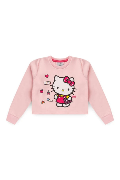 Conjunto Feminino Infantil Reluzente - Hello Kitty - Tamanho 3