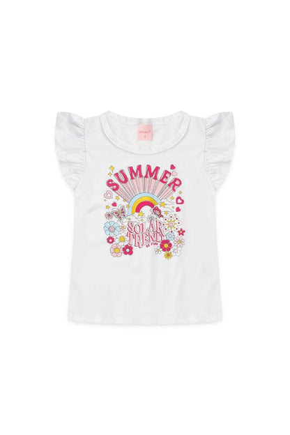 Conjunto Infantil Feminino Summer Solar - Tamanho 10