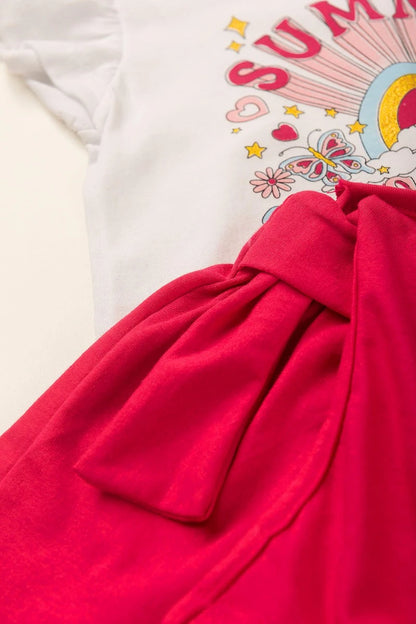 Conjunto Infantil Feminino Summer Solar - Tamanho 10