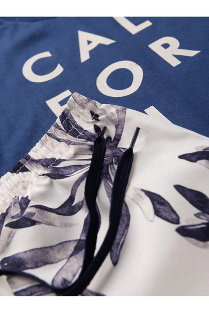 Conjunto Masculino Infantil California Azul Marinho - Tamanho 2 e 3