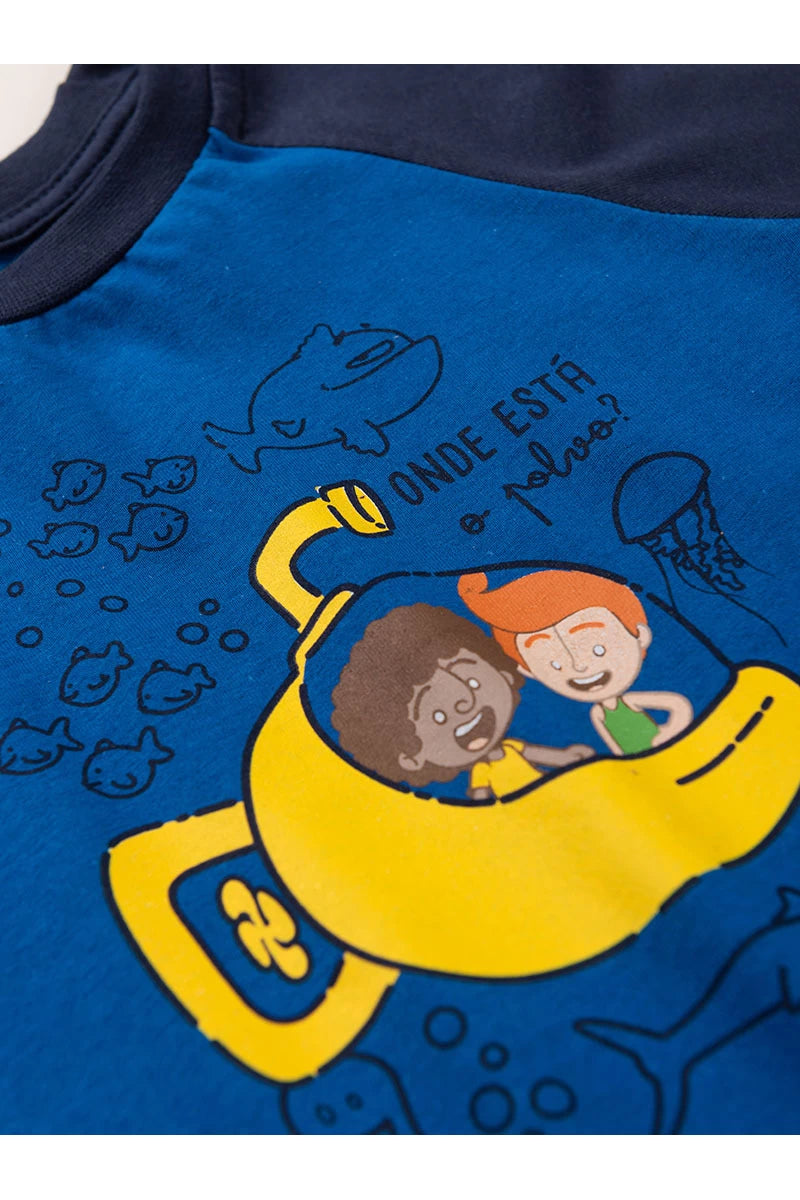 Conjunto Masculino infantil Mundo Bita - Tamanhos P, M, G e 1
