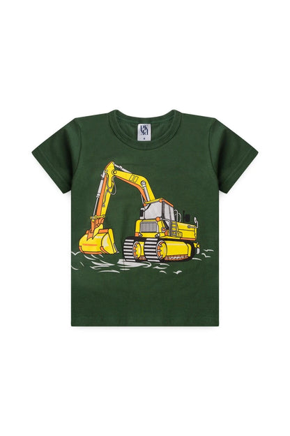 Conjunto Masculino Infantil Retroescavadeira - Tamanho 2