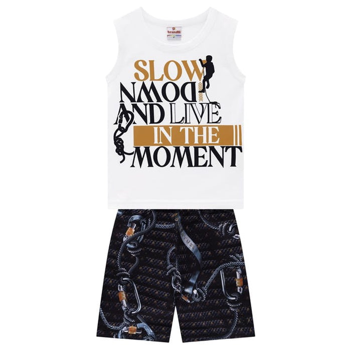 Conjunto Regata Viva o Momento - Escalada - Brandili - Tamanho 3