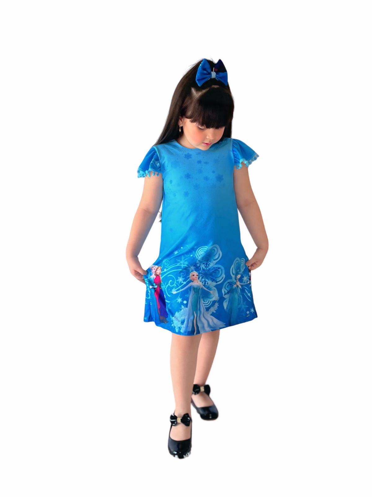 Vestido Frozen uma aventura congelante! - Tamanho do 2 ao 10