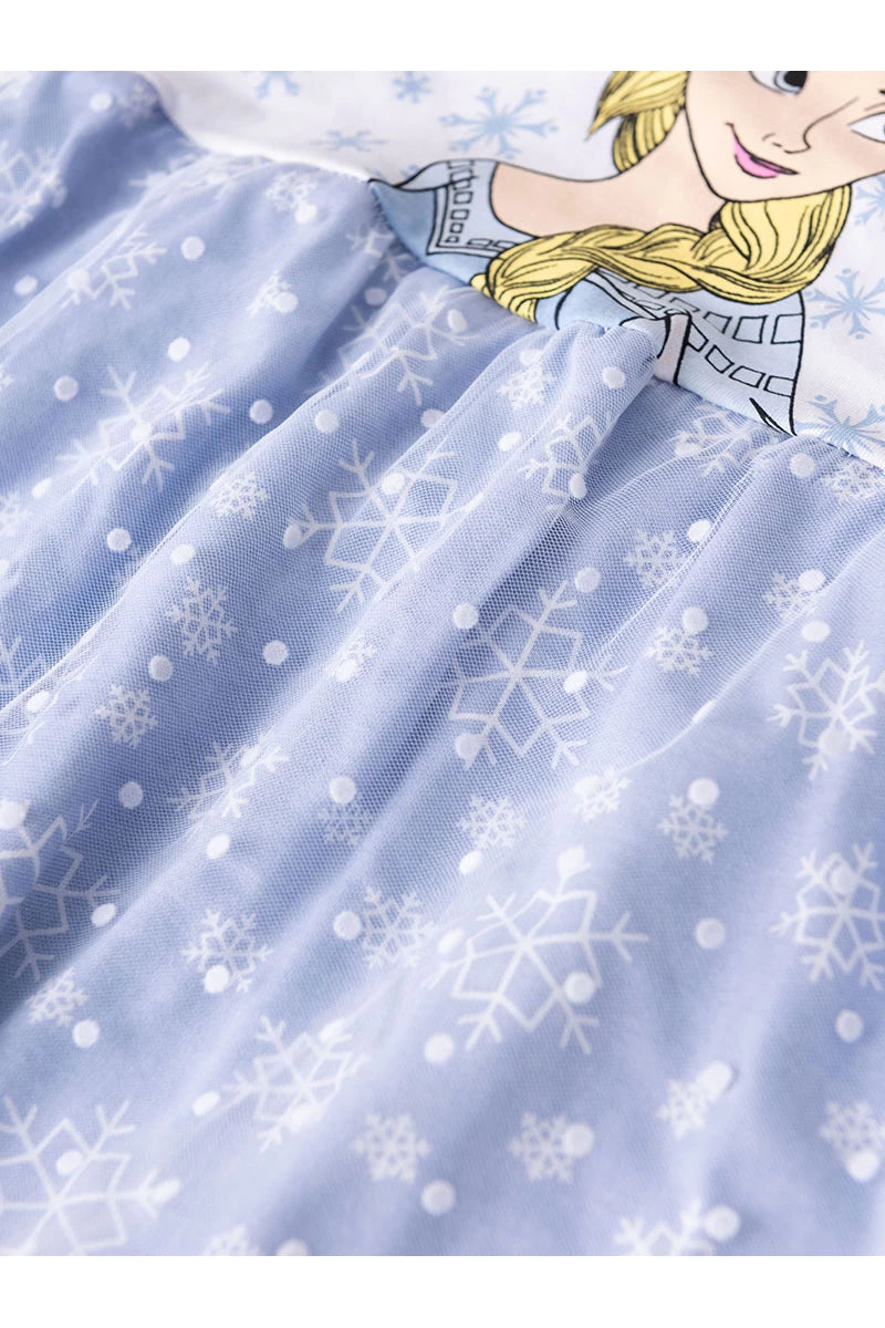 Vestido Feminino Infantil Gelinho - Elza Frozen - Tamanho 1 e 2