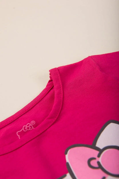 Vestido Feminino Infantil Pink - Hello Kitty - Tamanho do 1 ao 10